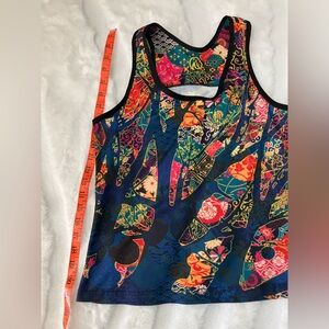 INKnBURN Colorful Floral Tank Top